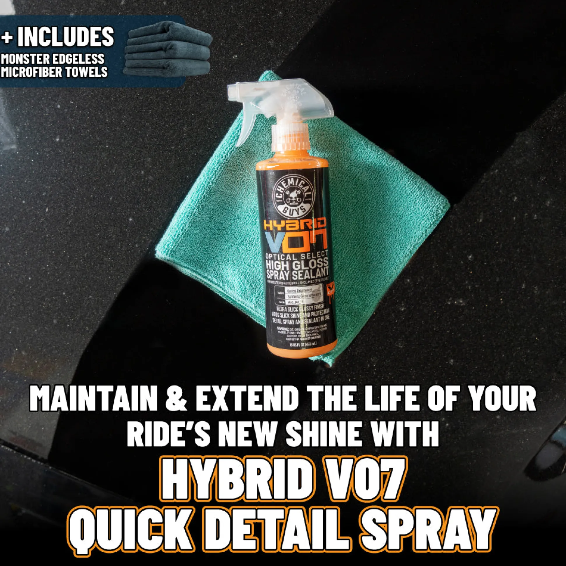 Black Car Care Kit