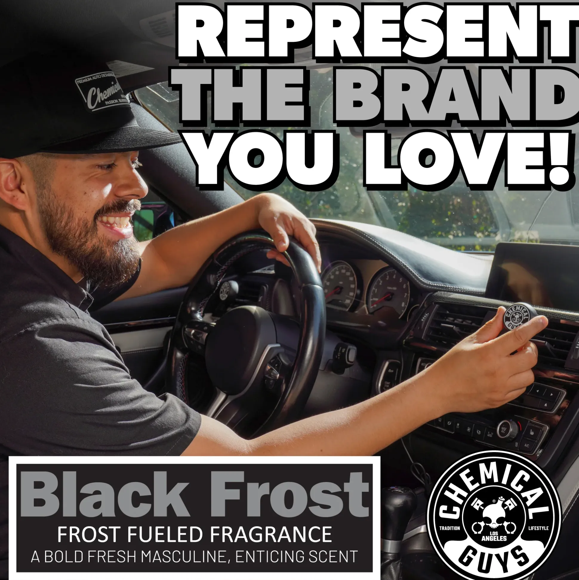 Black Frost Vent Clip Air Freshener
