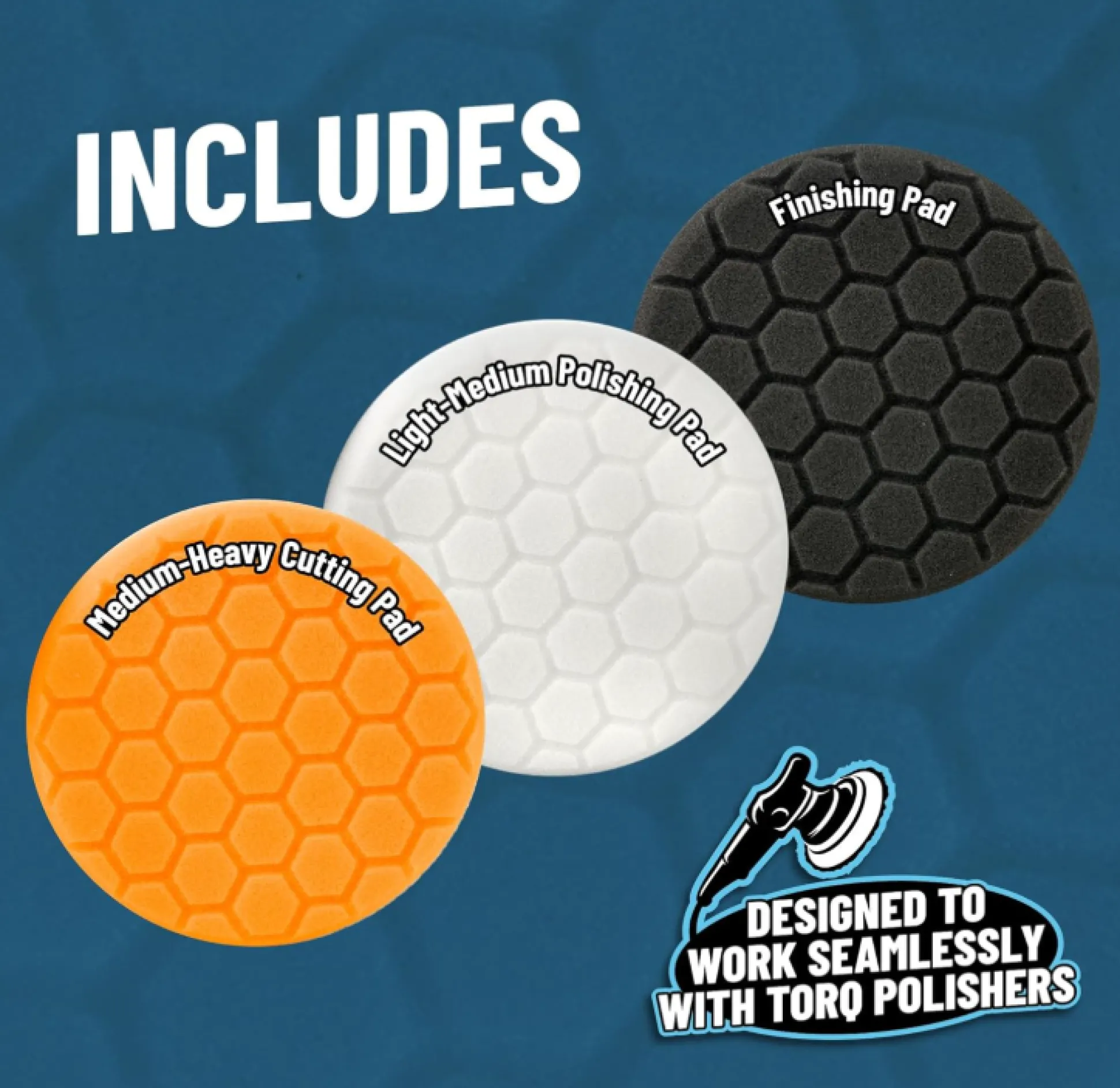 Buffing Pad Sampler Kit w/Polishing Pad Cleaner