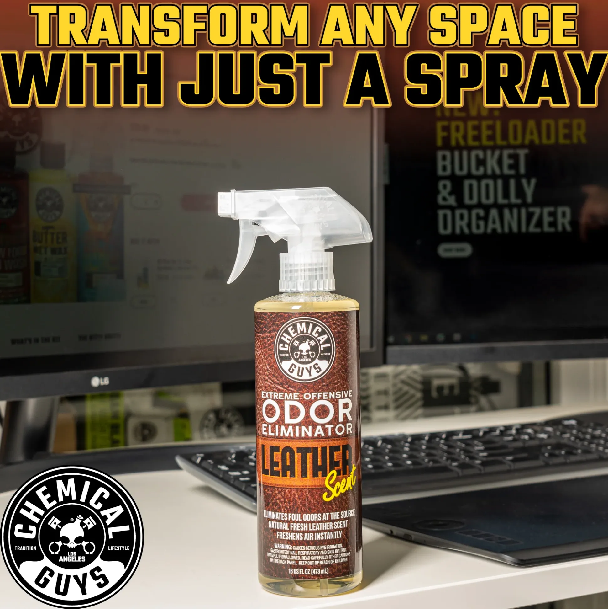 Extreme Offensive Odor Eliminator Leather Scent