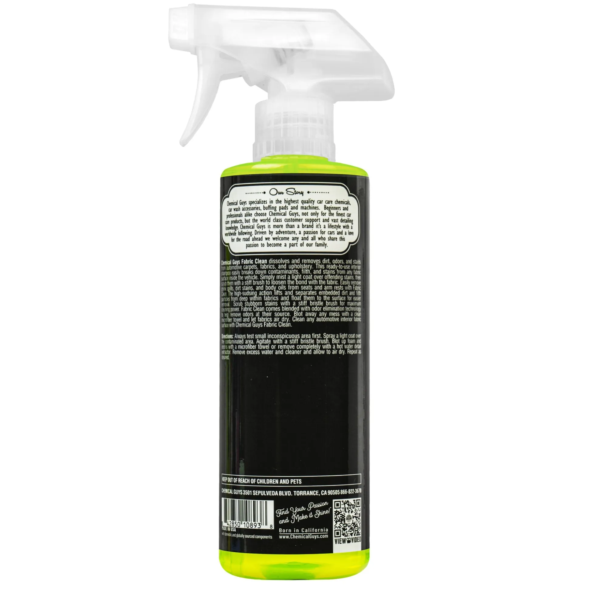 Foaming Citrus Fabric Clean Carpet & Upholstery Shampoo