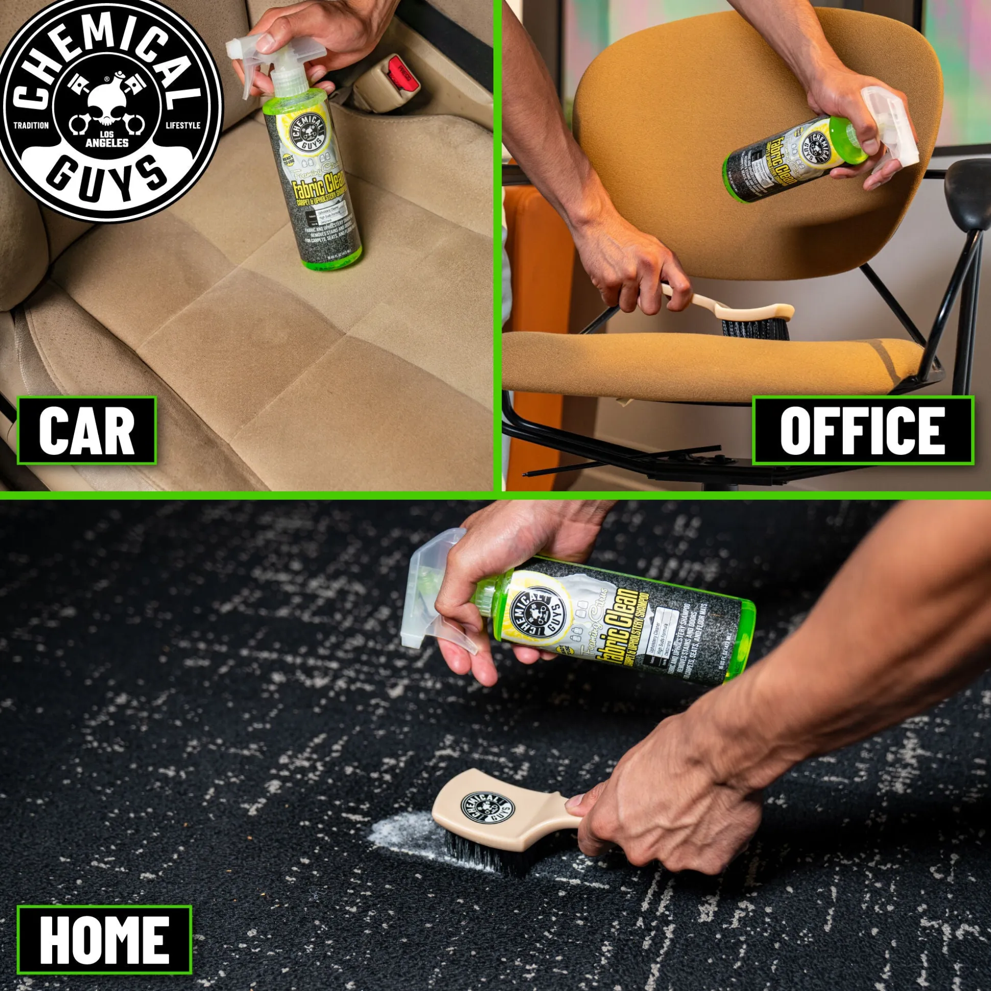 Foaming Citrus Fabric Clean Carpet & Upholstery Shampoo