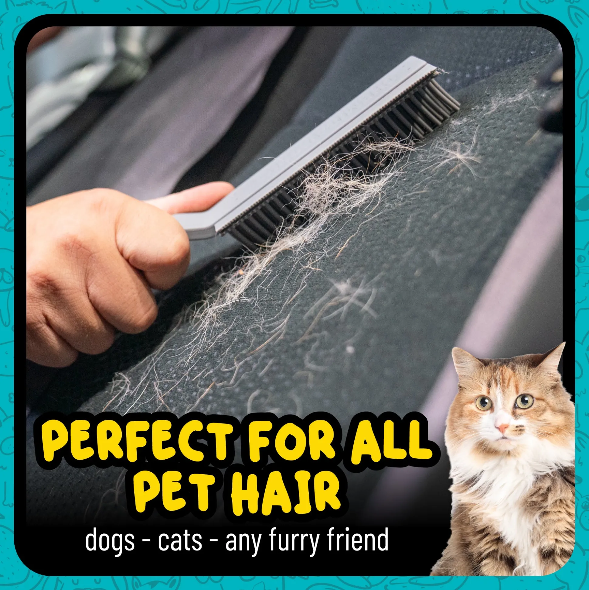 Grubbie Professional Grade Pet Hair Removal Brush