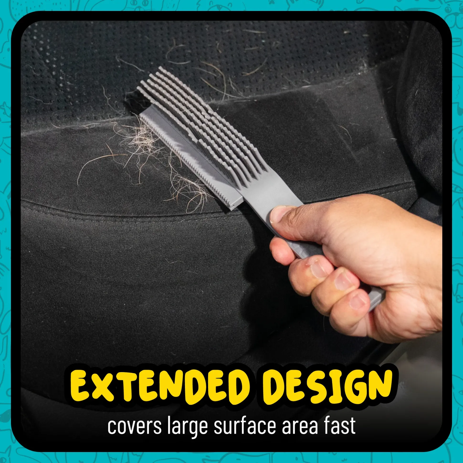 Grubbie Professional Grade Pet Hair Removal Brush