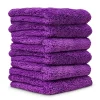 Happy Ending Edgeless Microfiber Towels, 16"x16" 6-Pack