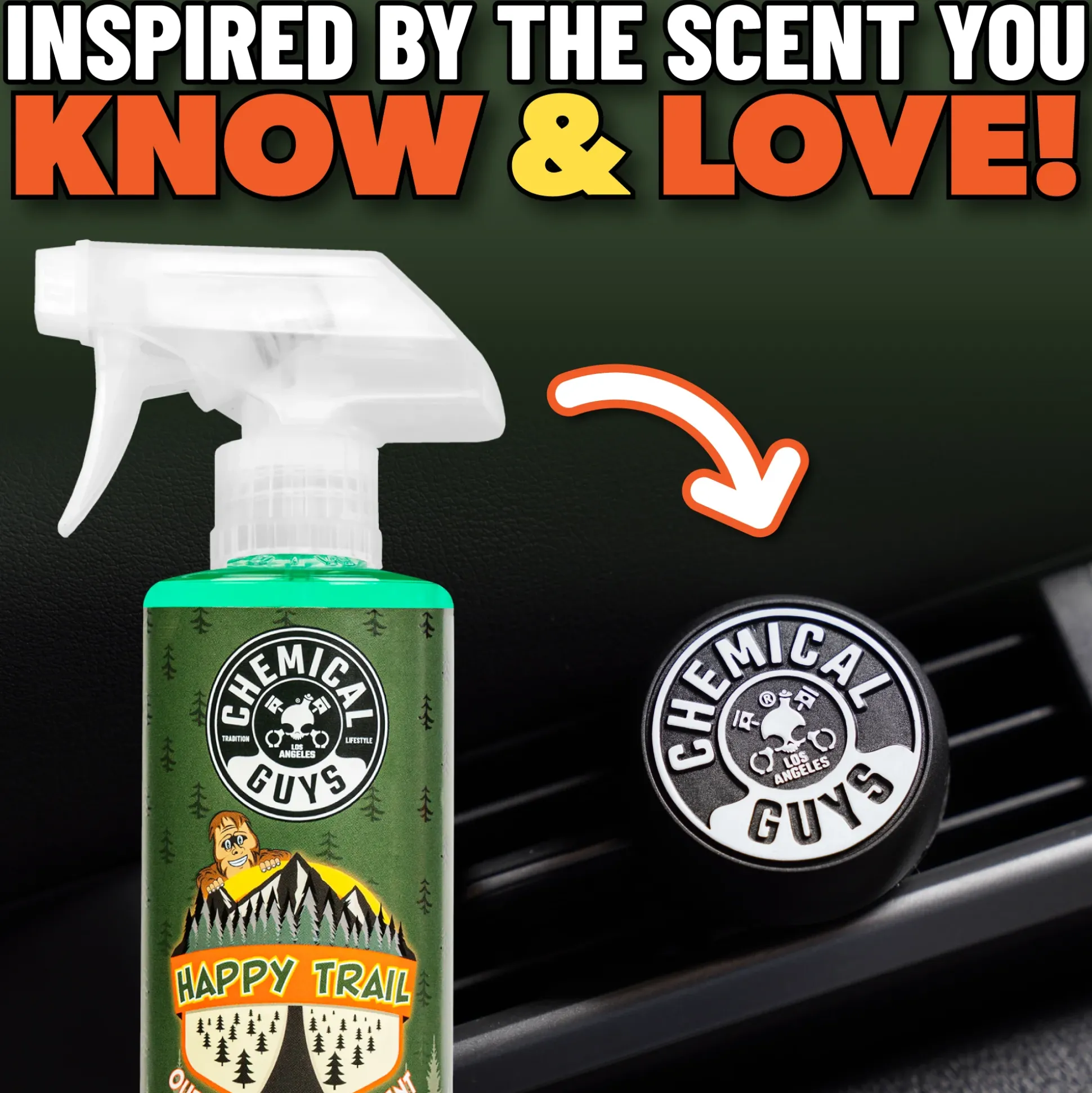 Happy Trail Outdoorsy Pine Vent Clip Air Freshener