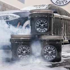 Heavy Duty Ultra Clear Detailing Bucket, 4.25 Gal, Smoked Obsidian Black