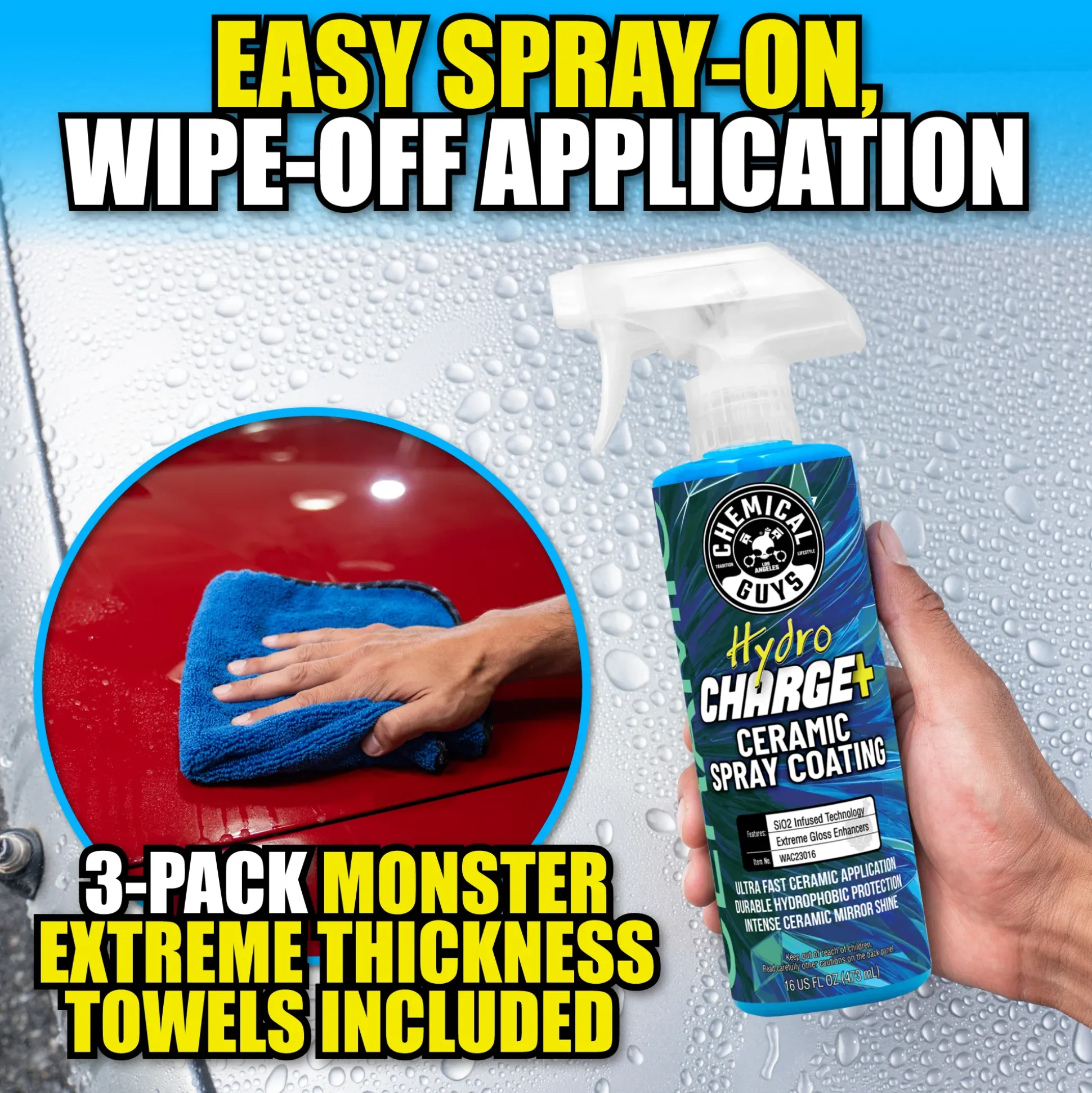 HydroCharge+ Ceramic Spray Coating Bundle