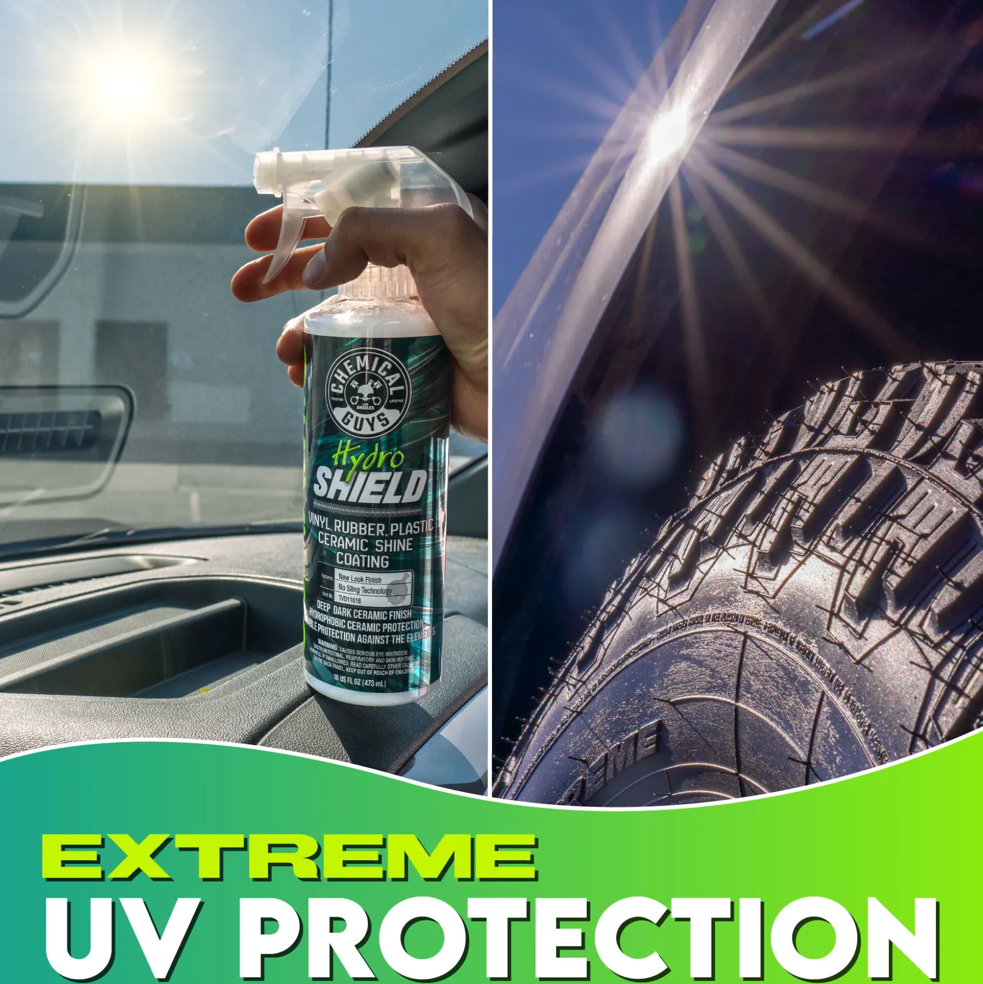 HydroShield Vinyl, Rubber, Plastic Ceramic Shine Coating