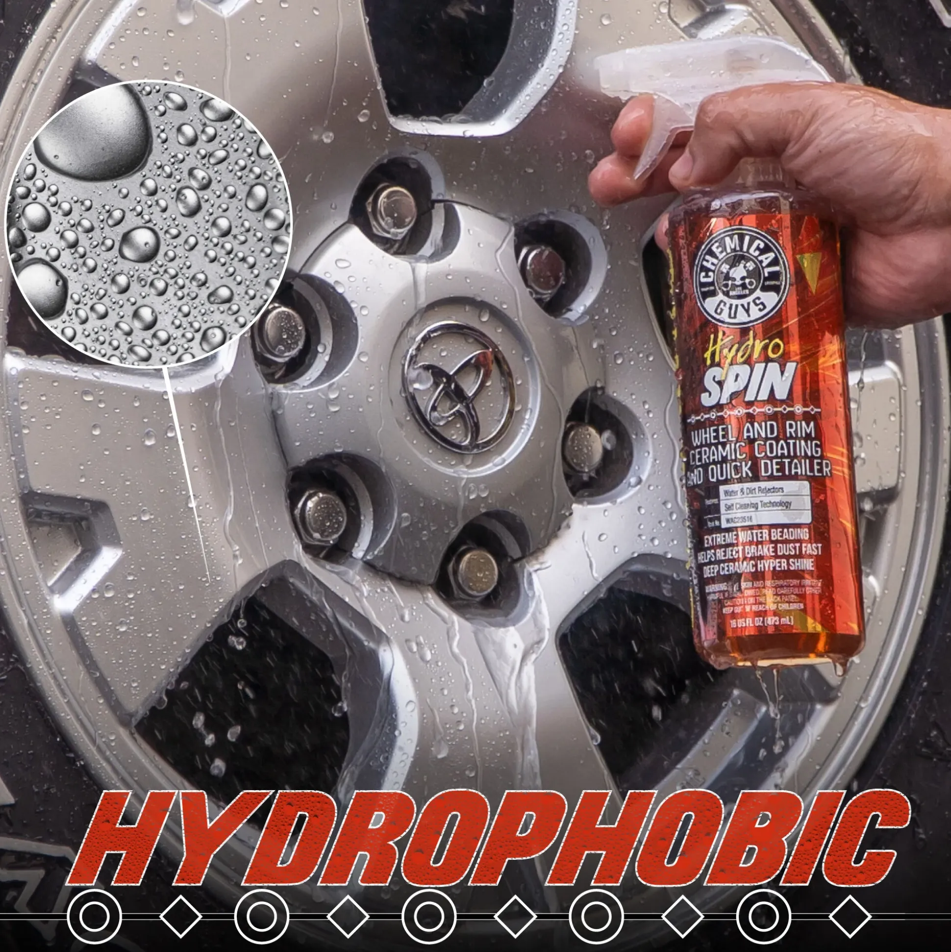 HydroSpin Wheel and Rim Ceramic Coating and Quick Detailer