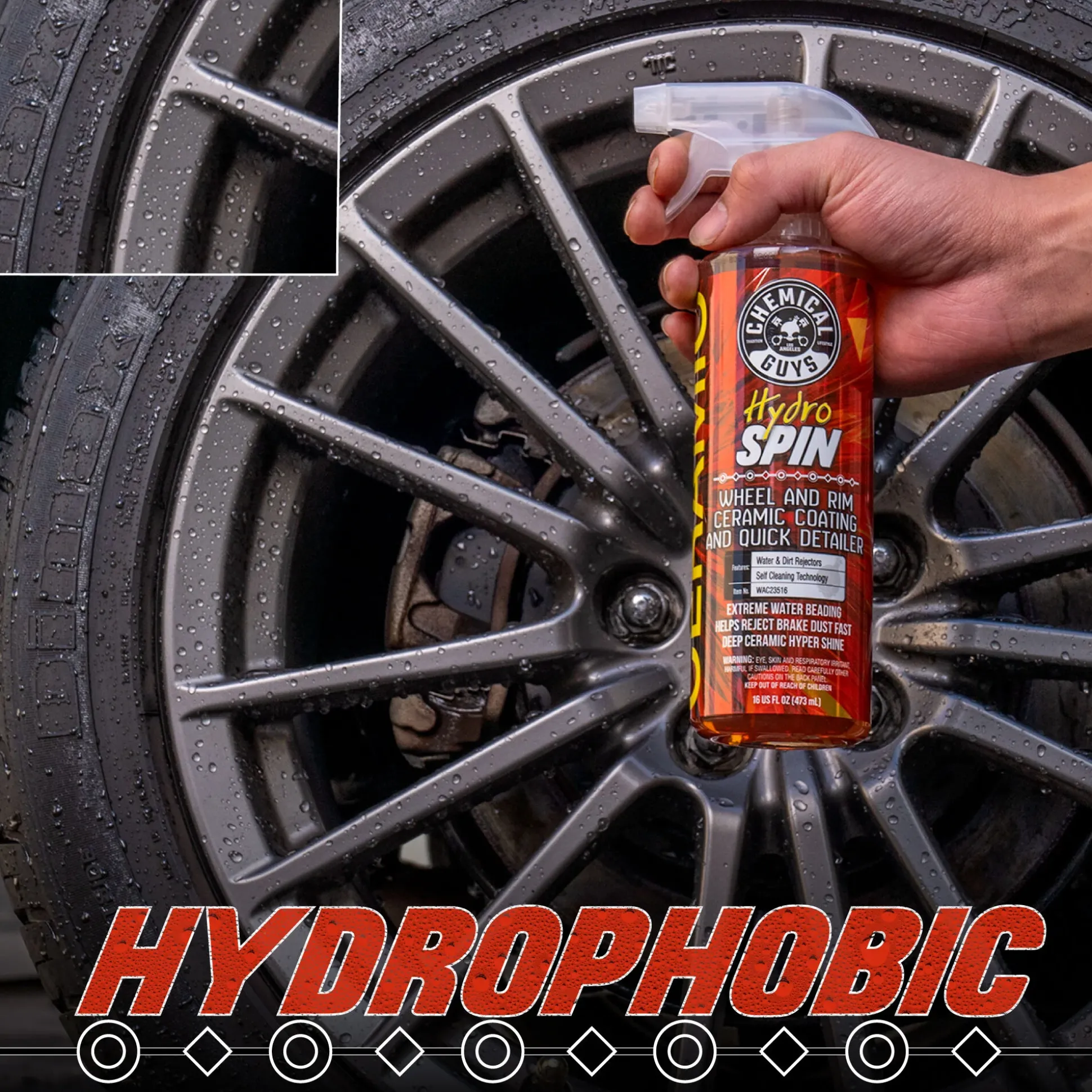 HydroSpin Wheel and Rim Ceramic Coating and Quick Detailer
