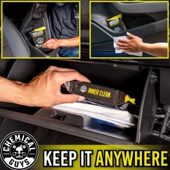 Inner Clean Interior Quick Detailer & Protectant Car Wipes