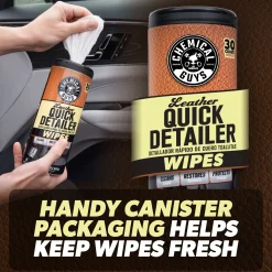 Leather Quick Detailer Wipes 3-Pack Kit