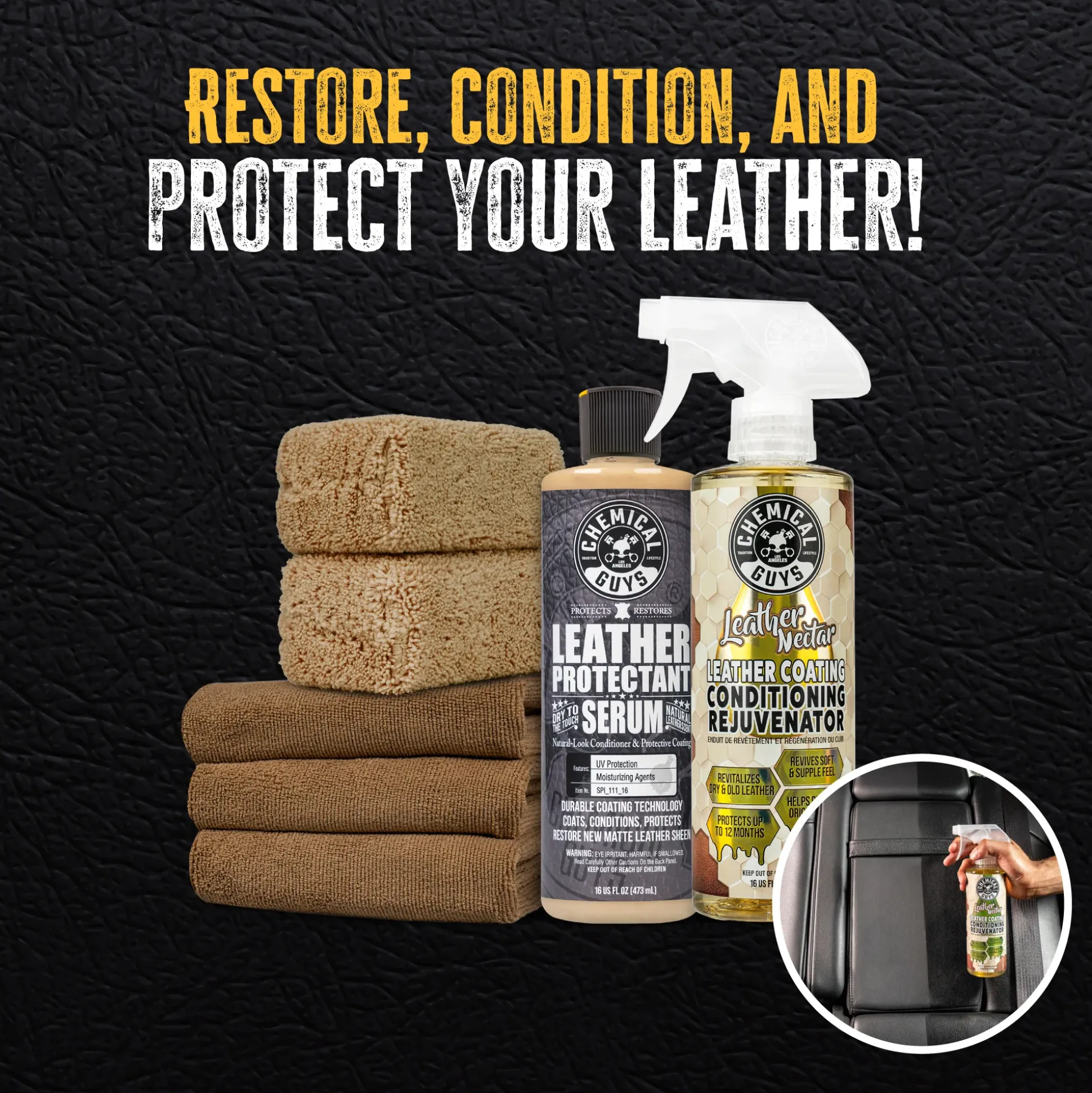 Leather Rejuvenate & Protect Kit