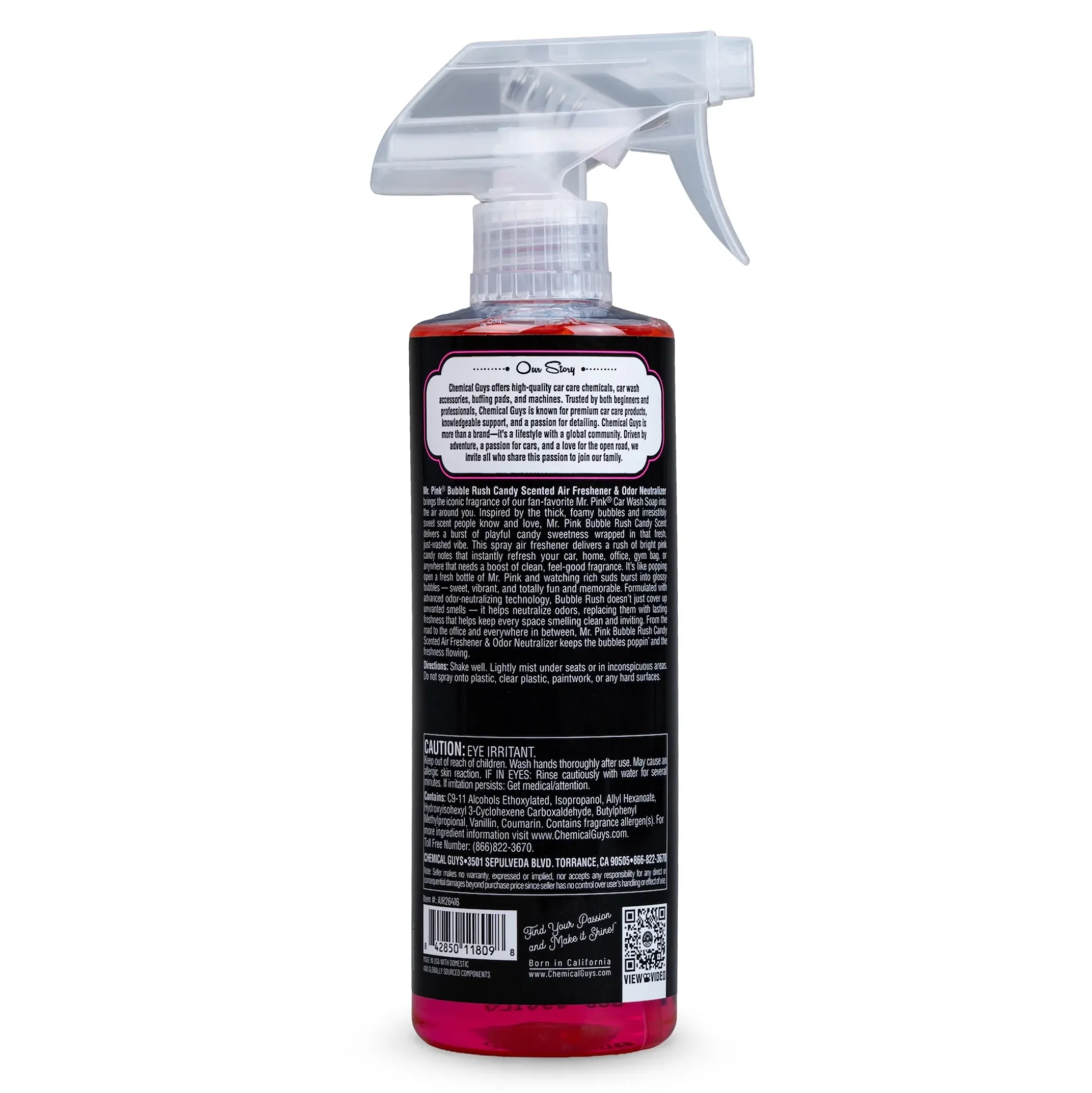 Mr. Pink Bubble Rush Candy Air Freshener & Odor Neutralizer