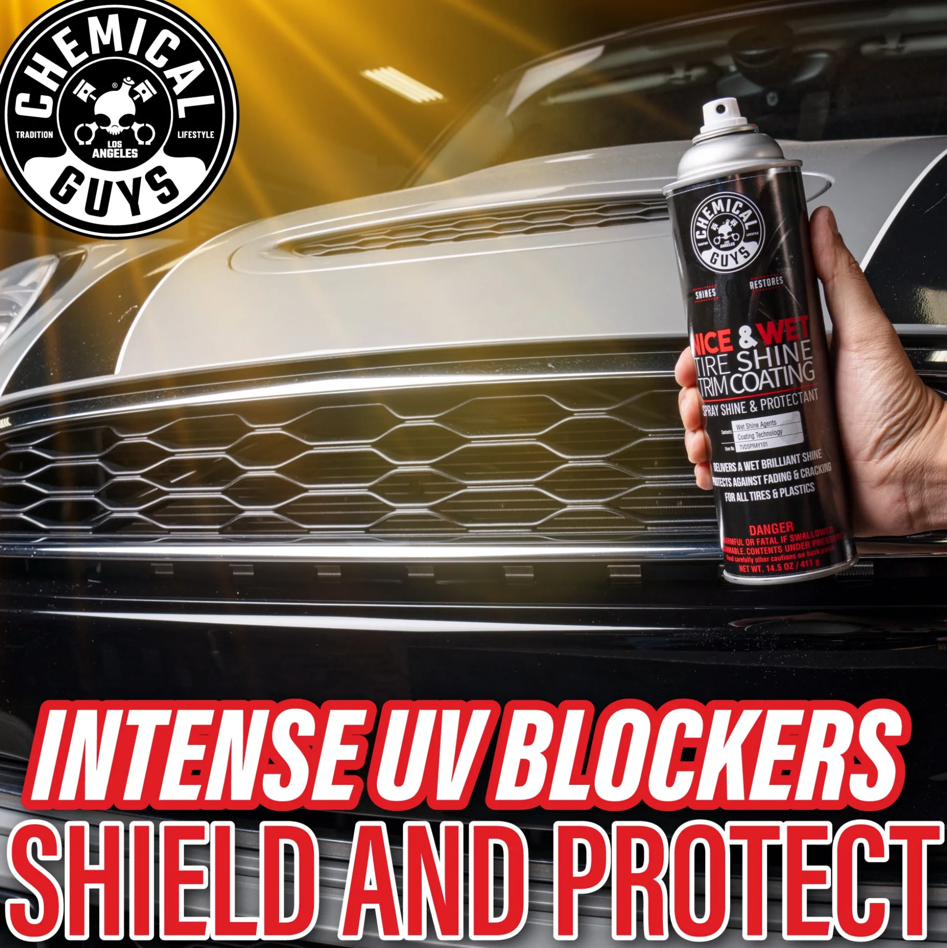 Nice and Wet Tire Shine Trim Coating Spray