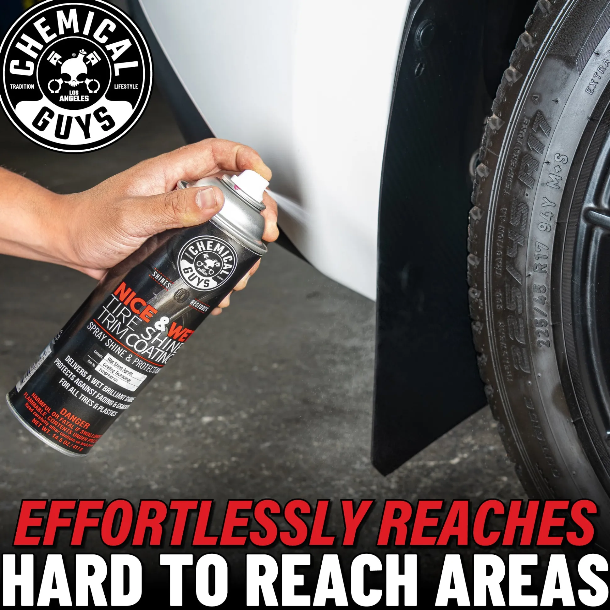 Nice and Wet Tire Shine Trim Coating Spray