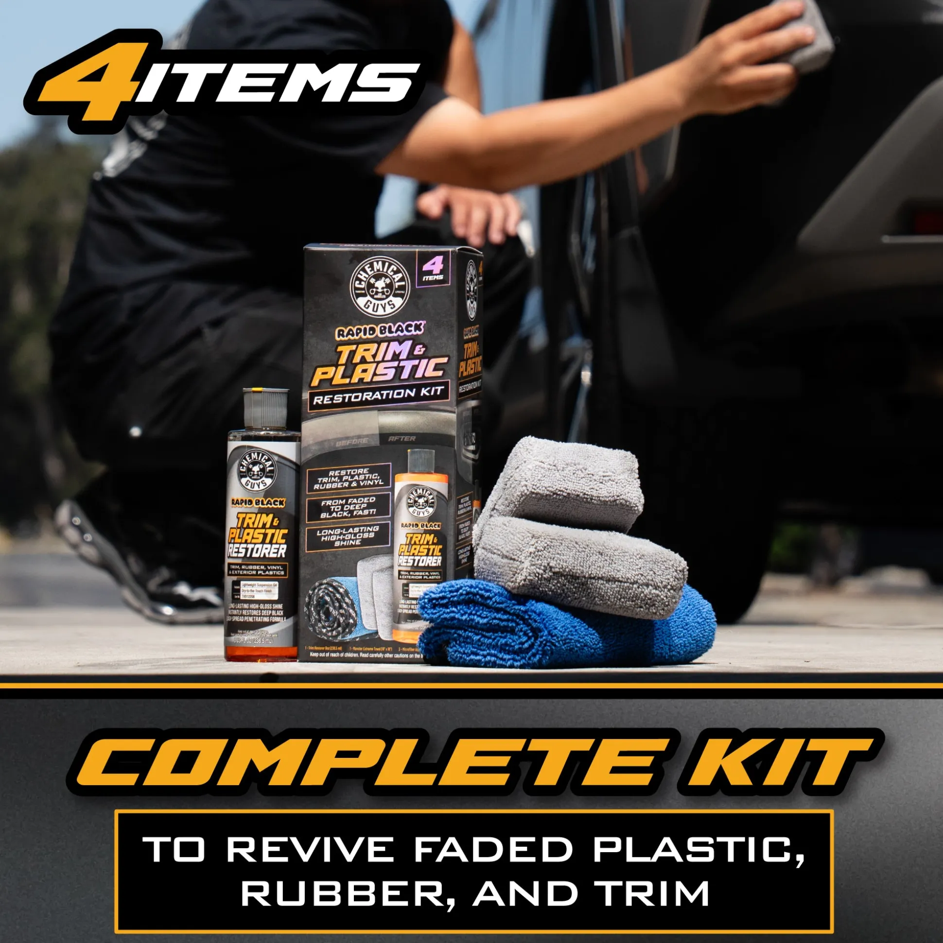 Rapid Black Trim & Plastic Restoration Kit