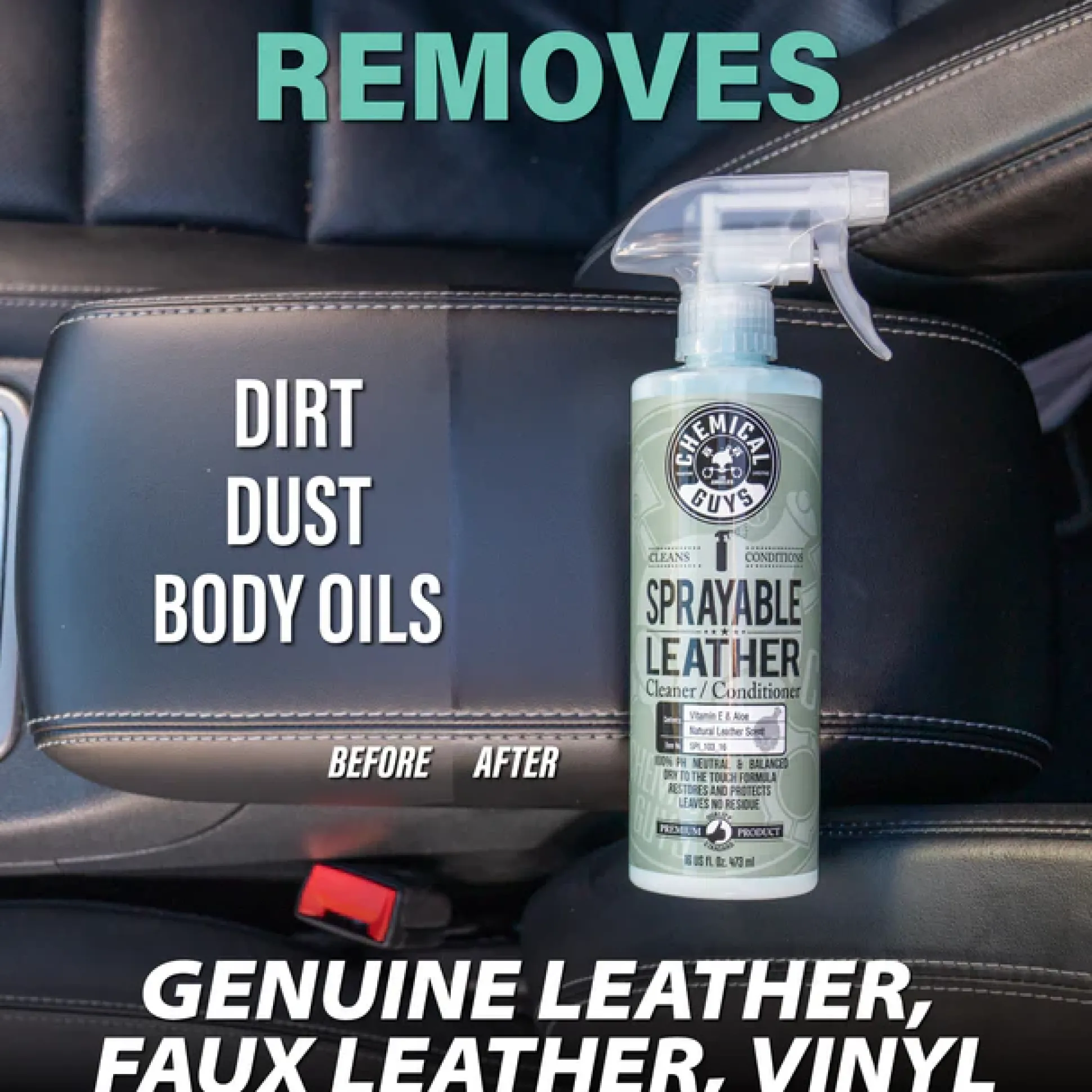 Sprayable Leather Cleaner & Conditioner Gallon with FREE Accessories