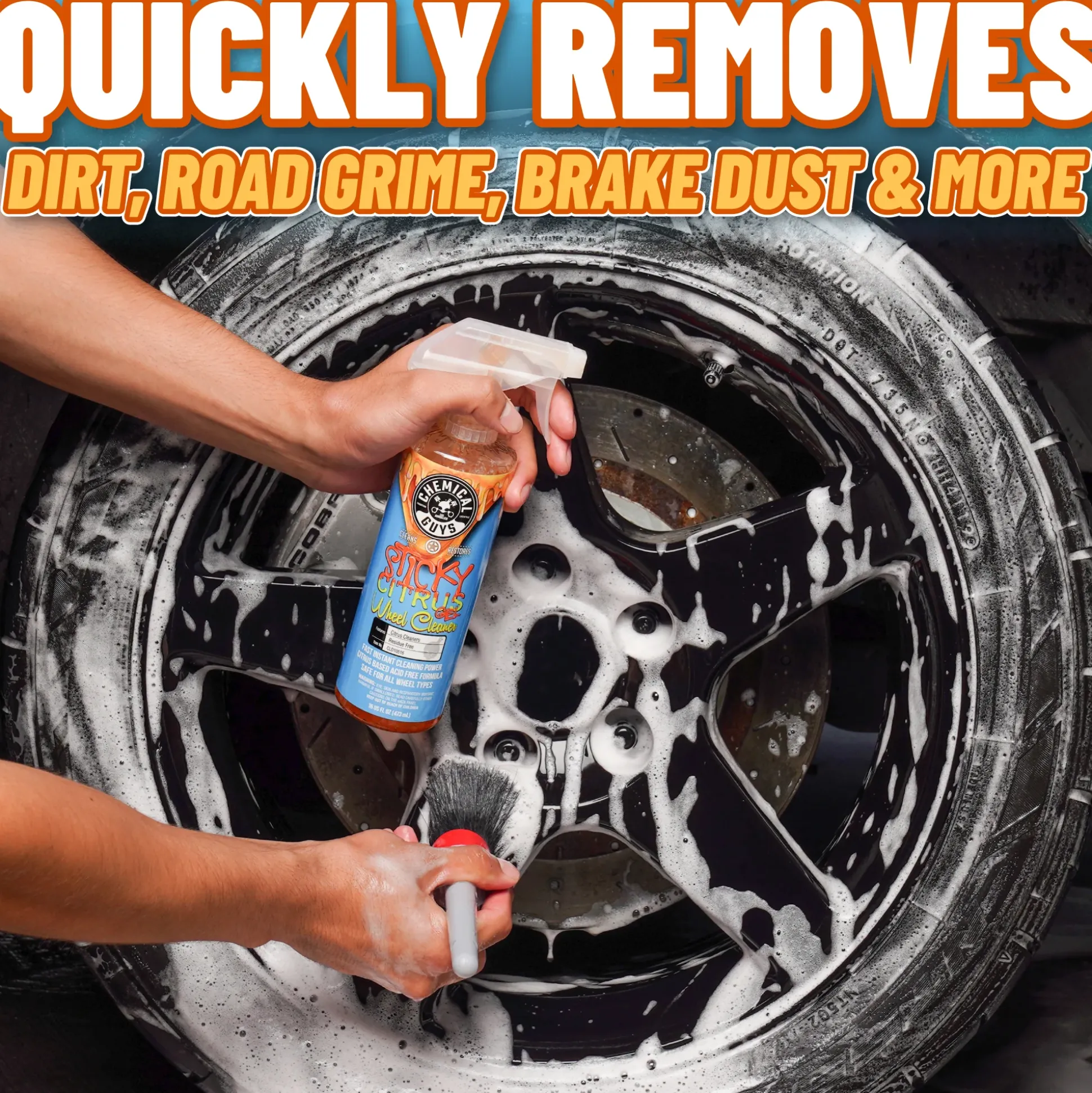 Sticky Citrus Wheel Cleaner Gel