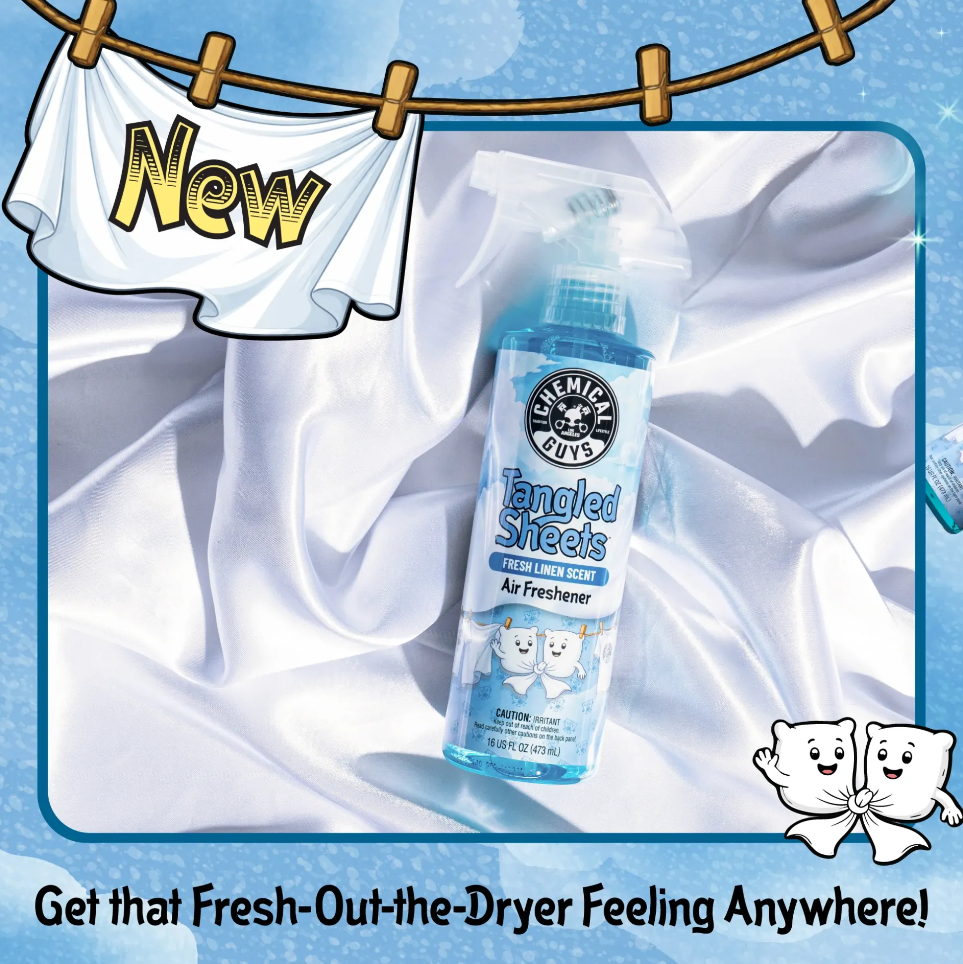 Tangled Sheets Fresh Linen Scent Air Freshener Spray