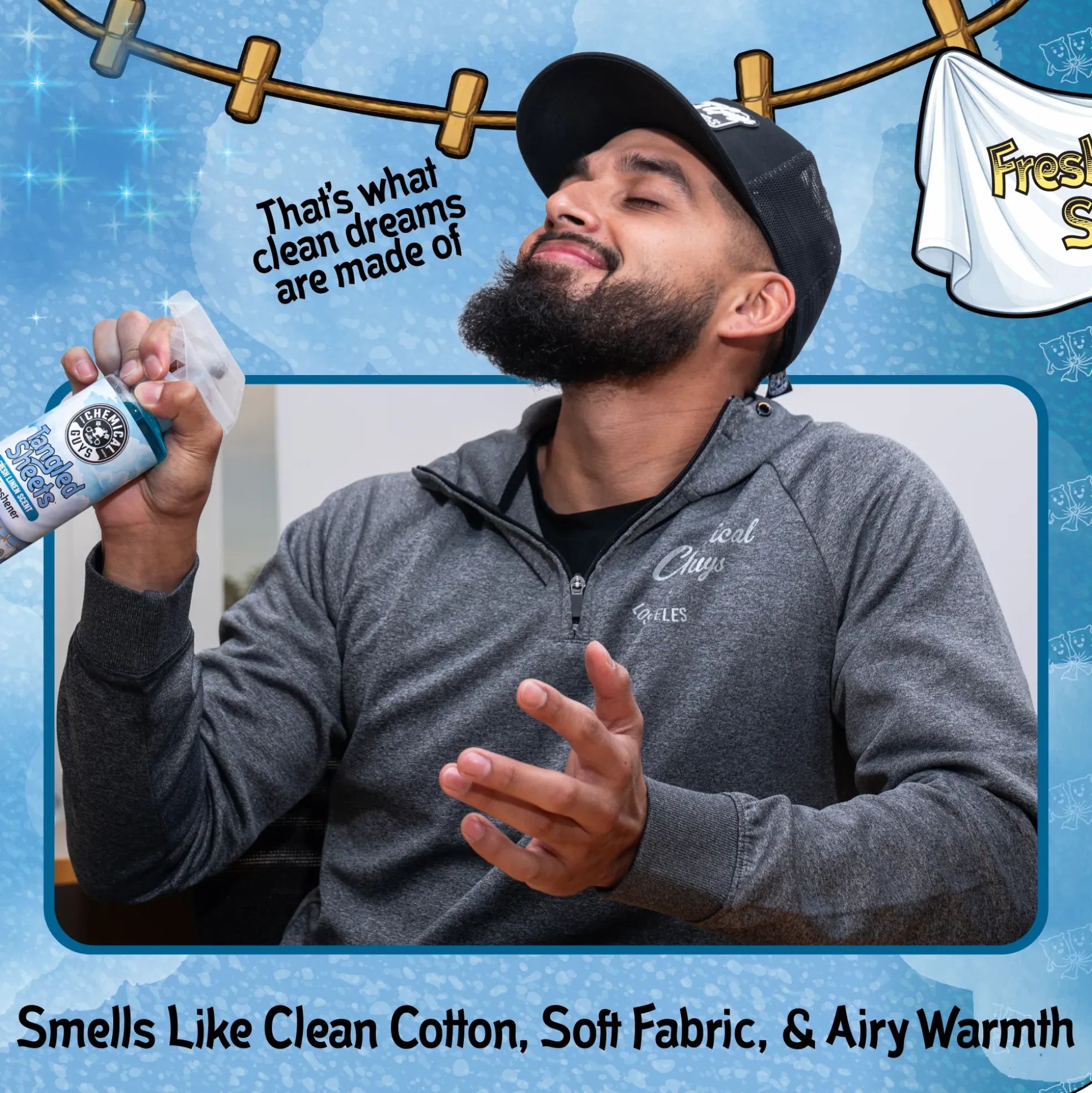 Tangled Sheets Fresh Linen Scent Air Freshener Spray