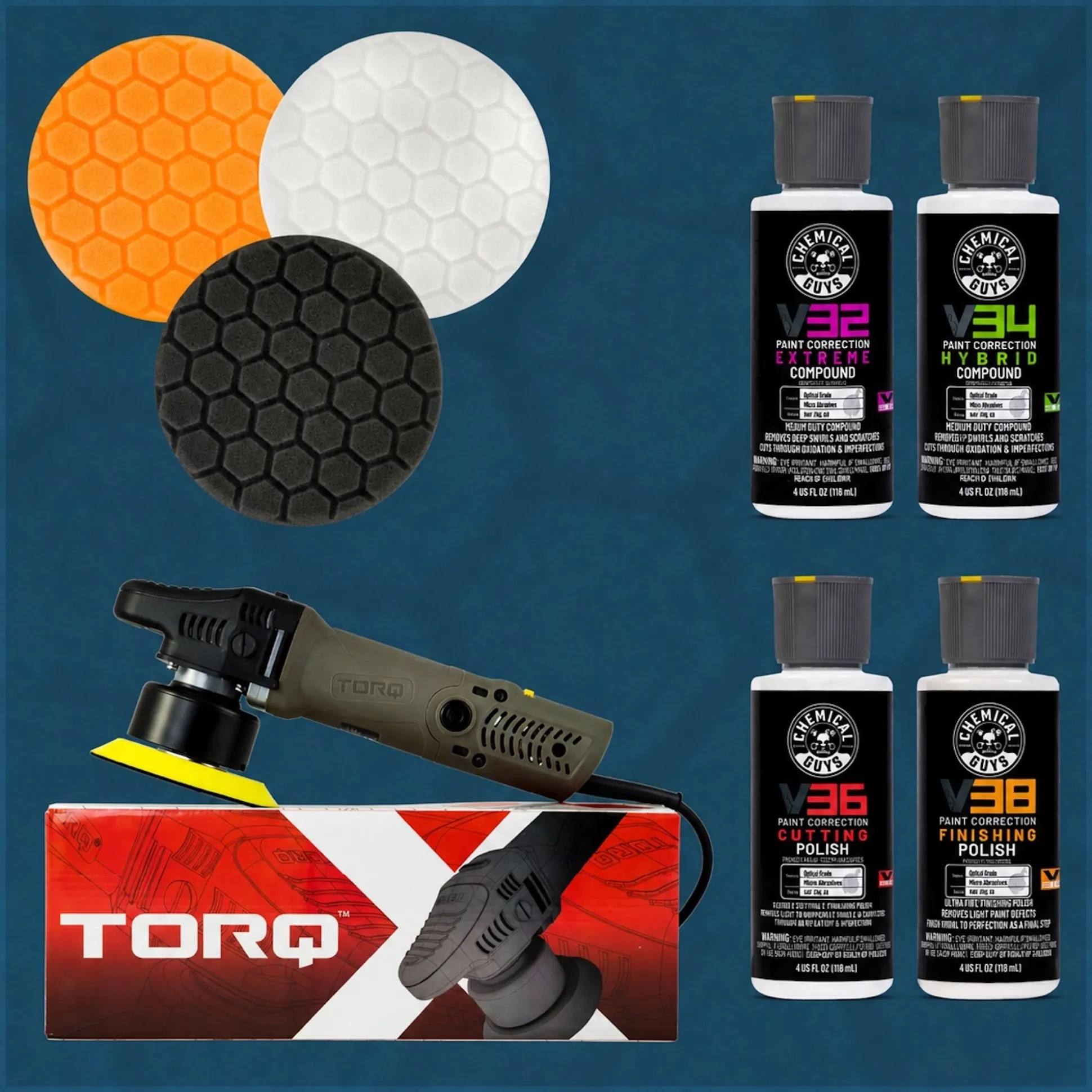 TORQX Random Orbital Polisher Kit