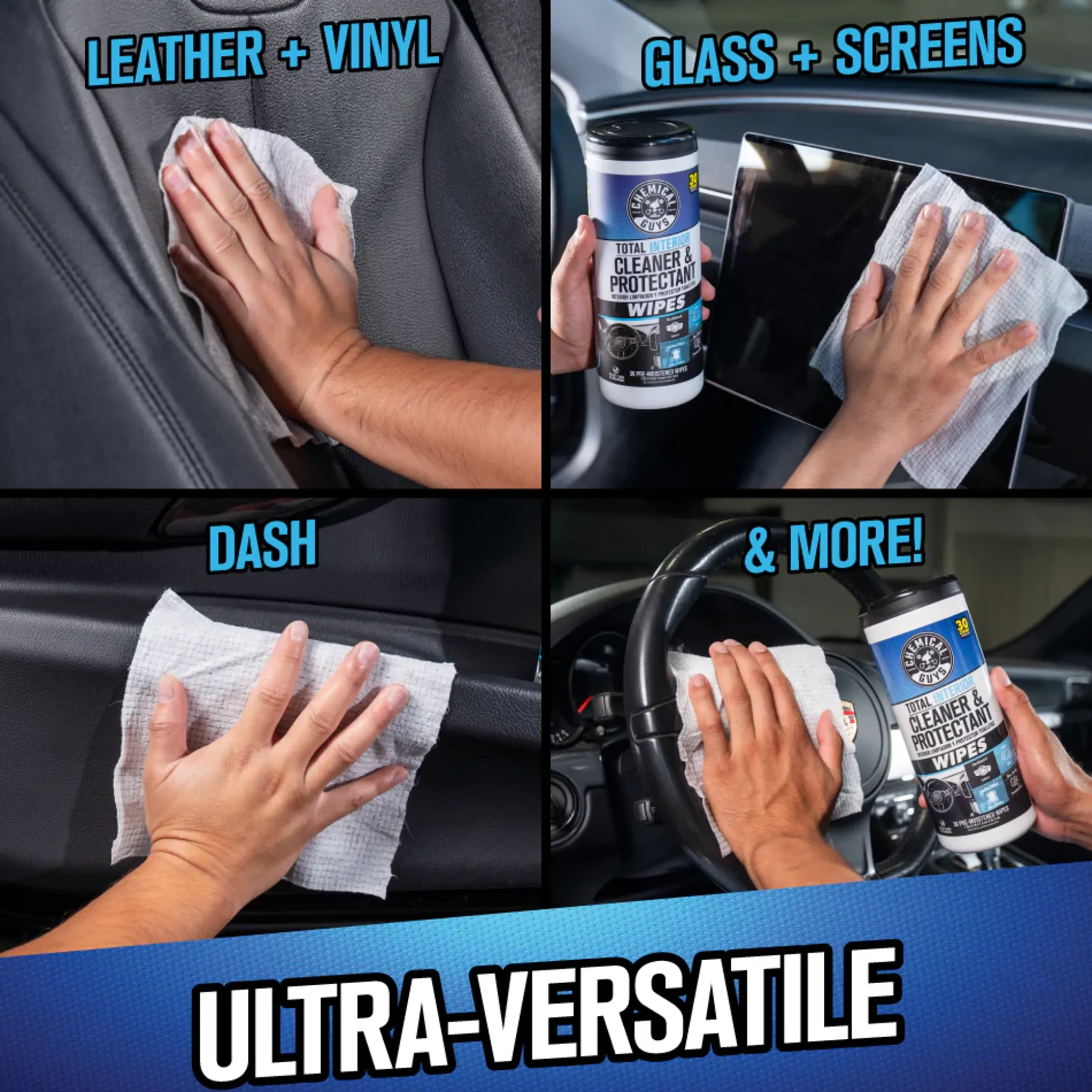 Total Interior Cleaner & Protectant Canister Wipes