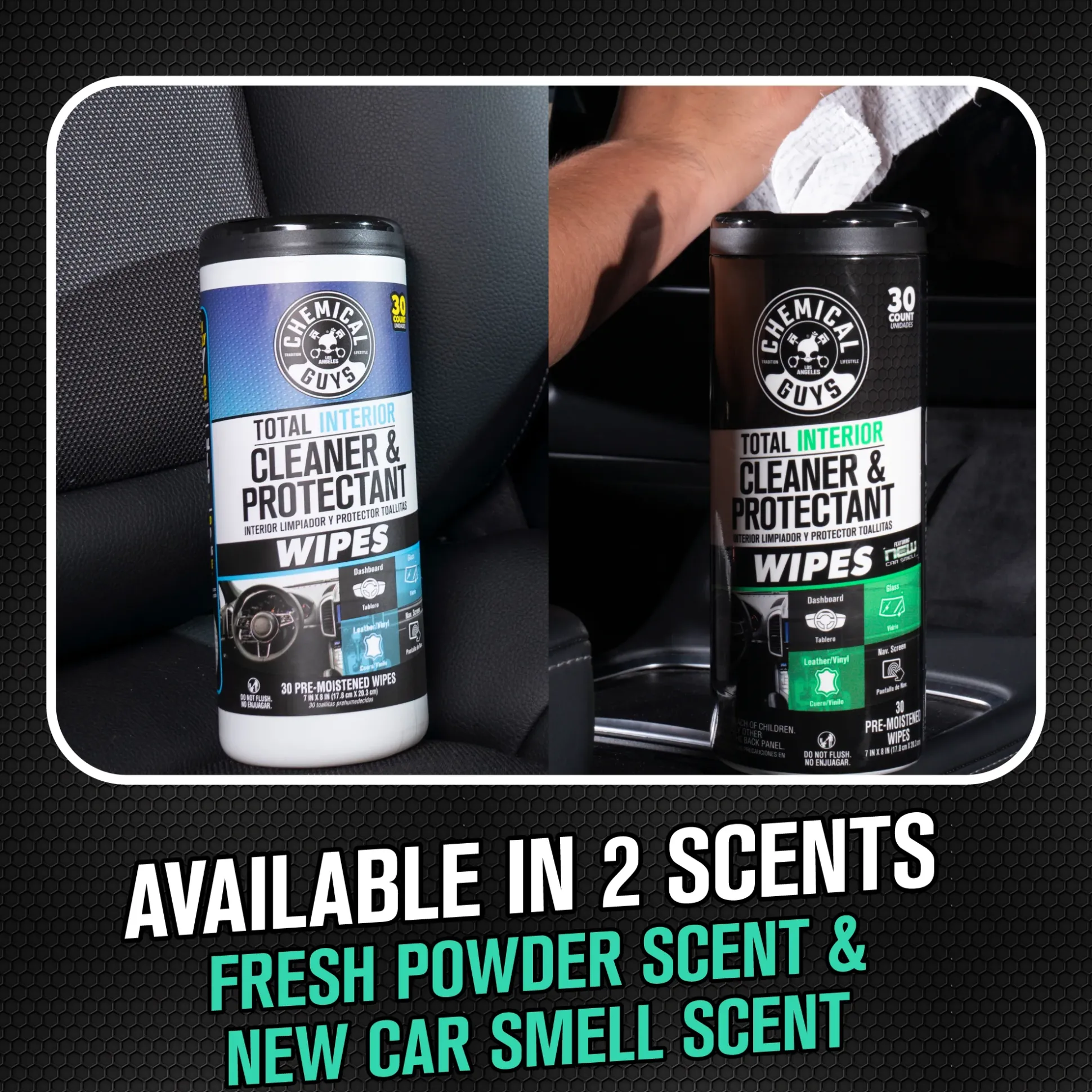 Total Interior Cleaner & Protectant Canister Wipes