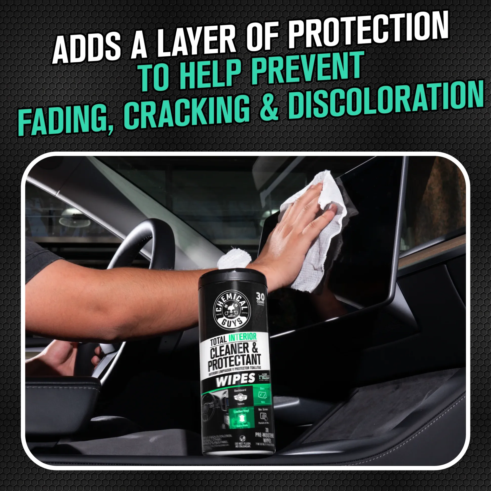 Total Interior Cleaner & Protectant Canister Wipes