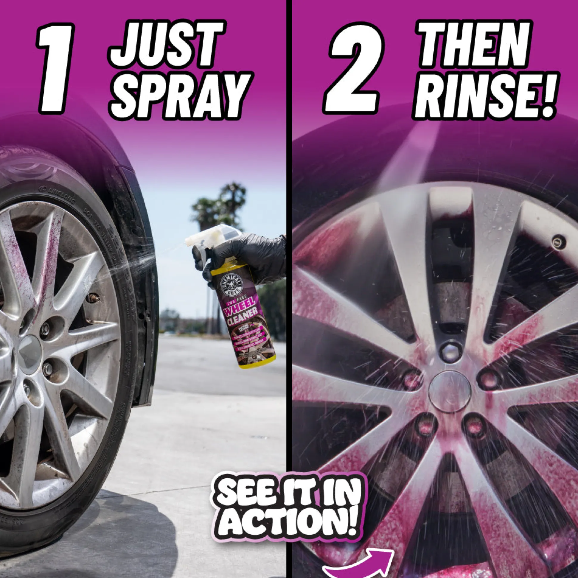 Two Face Color Changing Wheel Cleaner