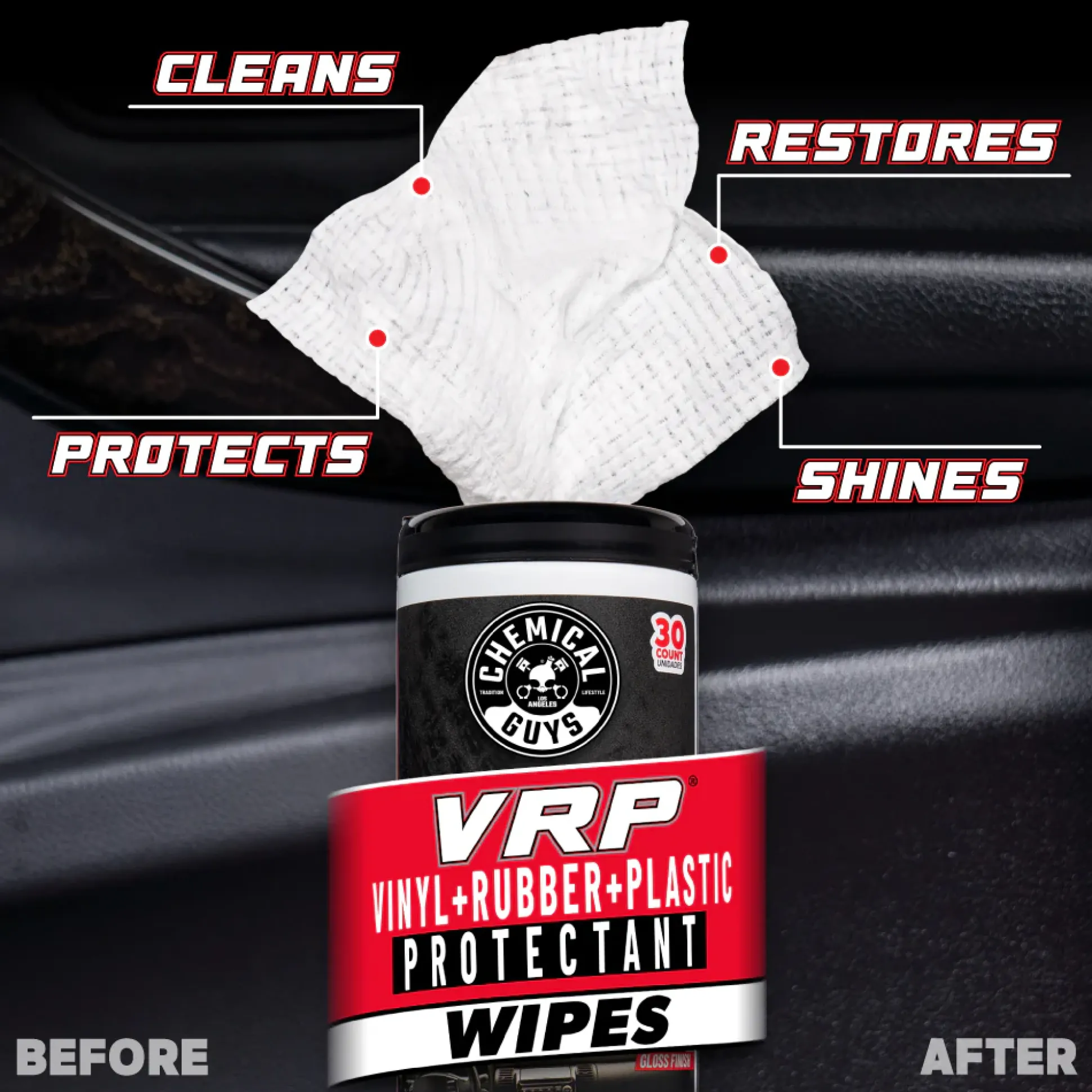 VRP Trim Protectant Canister Wipes