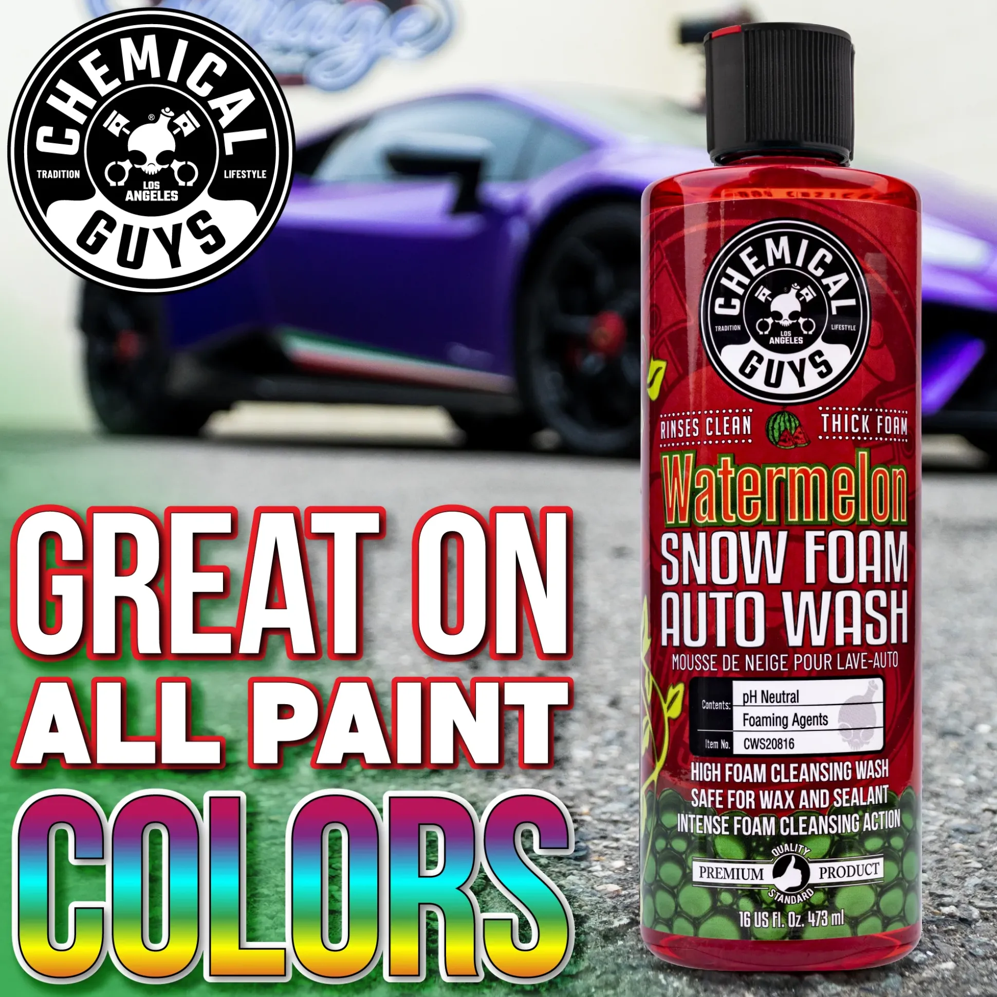 Watermelon Snow Foam Auto Wash