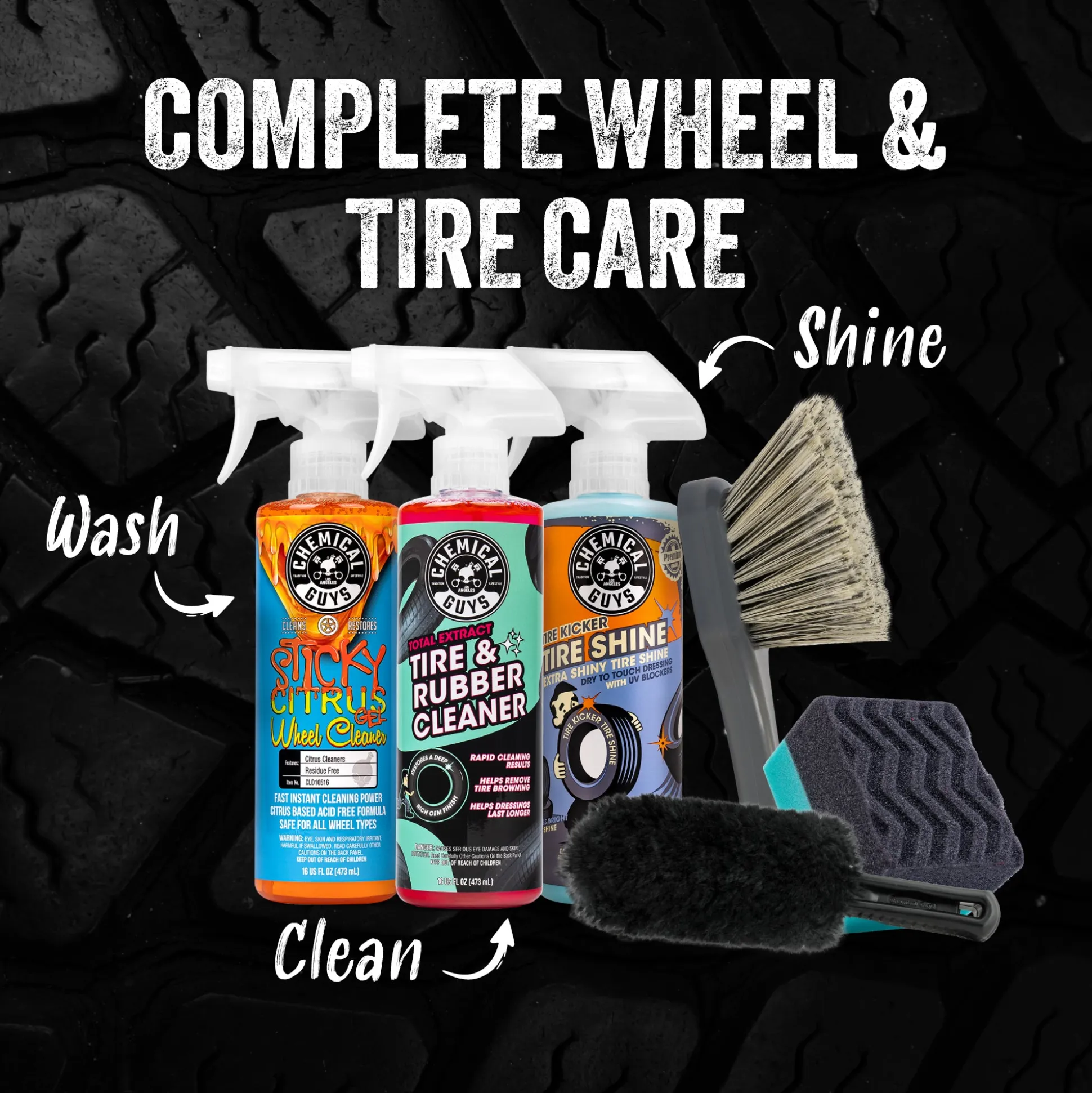 Wheel & Tire Complete Clean Kit