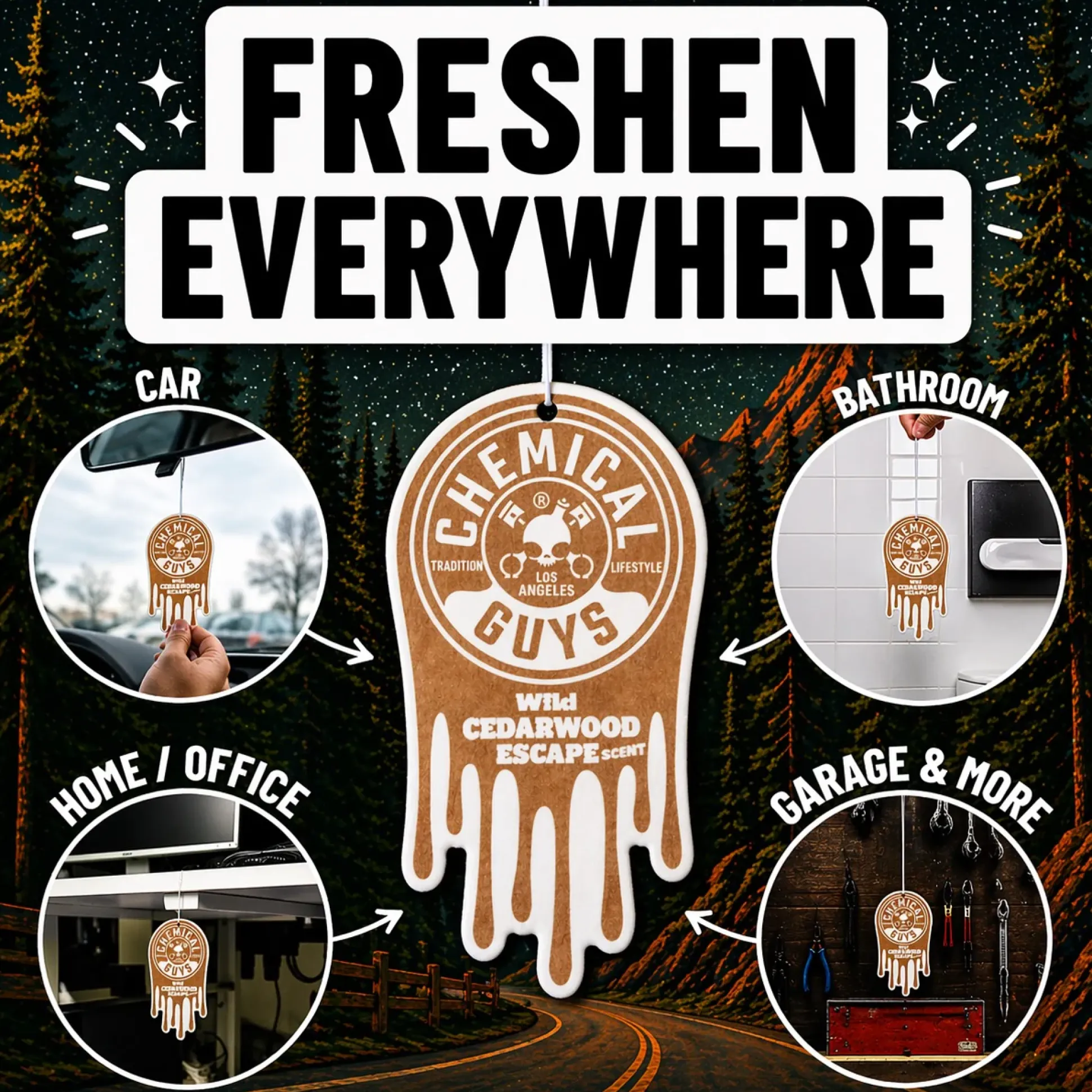 Wild Cedarwood Escape Hanging Air Freshener